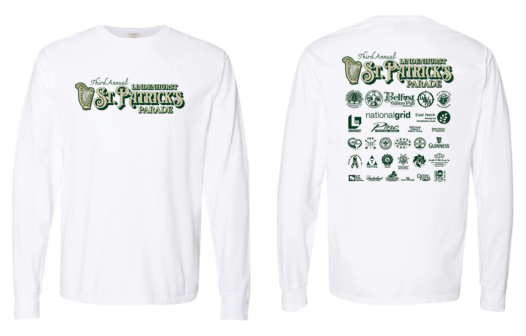 Lindenhurst St. Patrick's Parade Tshirt - Long Sleeve (WILL SHIP AFTER THE PARADE DATE)