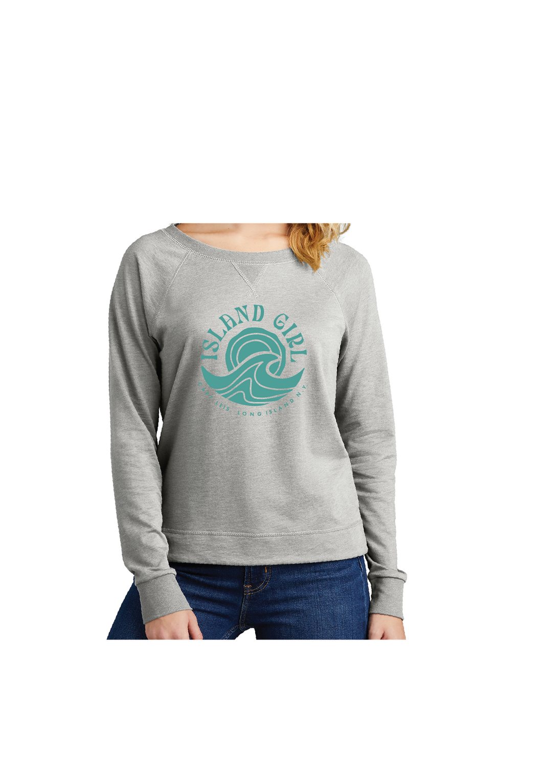 SALE: Island Girl Ladies French Terry Long Sleeve - Gray