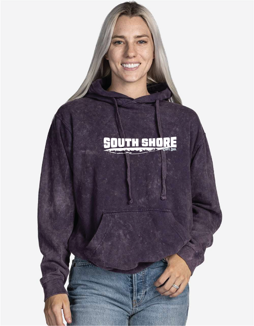 South Shore Mineral Wash Hoodie - Purple