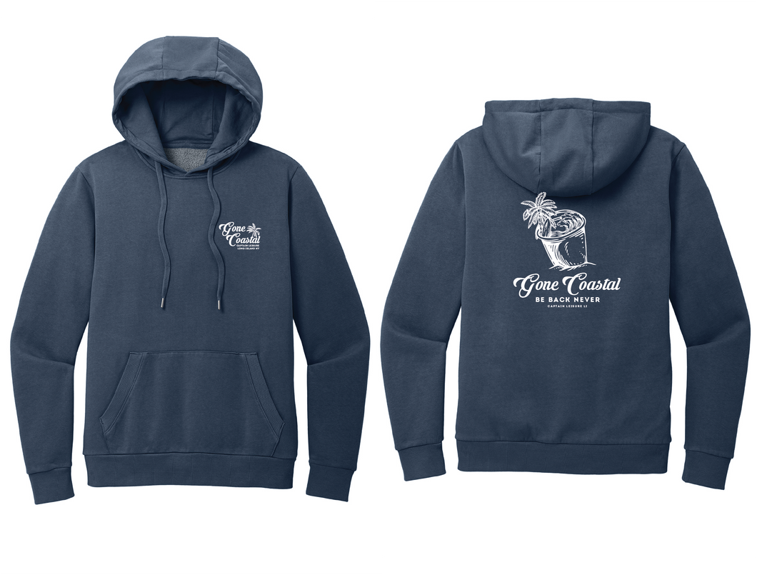 Gone Coastal Vintage Wash Hoodie - Navy