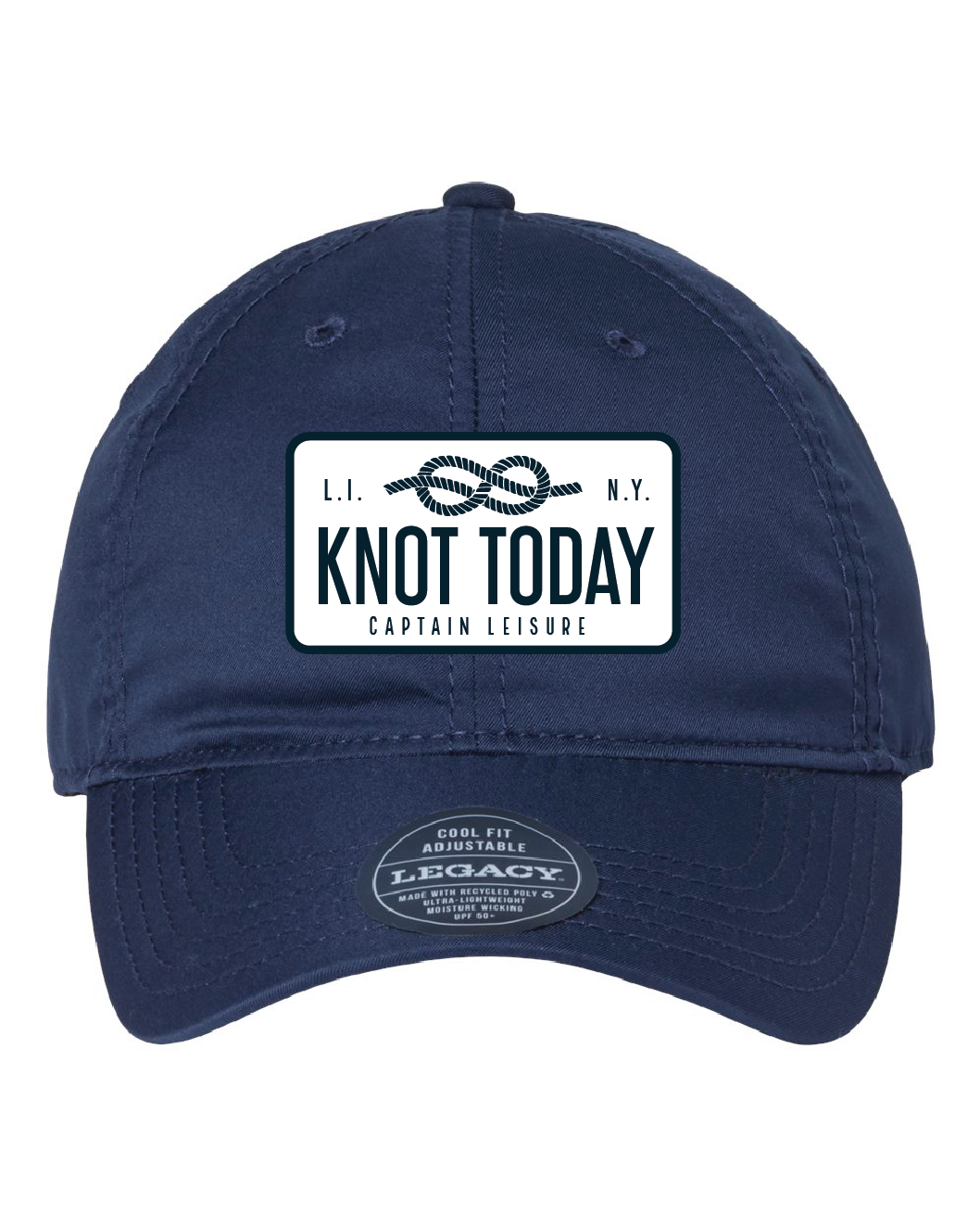 Knot Today Patch Logo Cool Fit Performance Hat - Navy