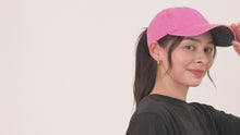 Load and play video in Gallery viewer, Island Girl Ponytail Meshback Hat - Coral
