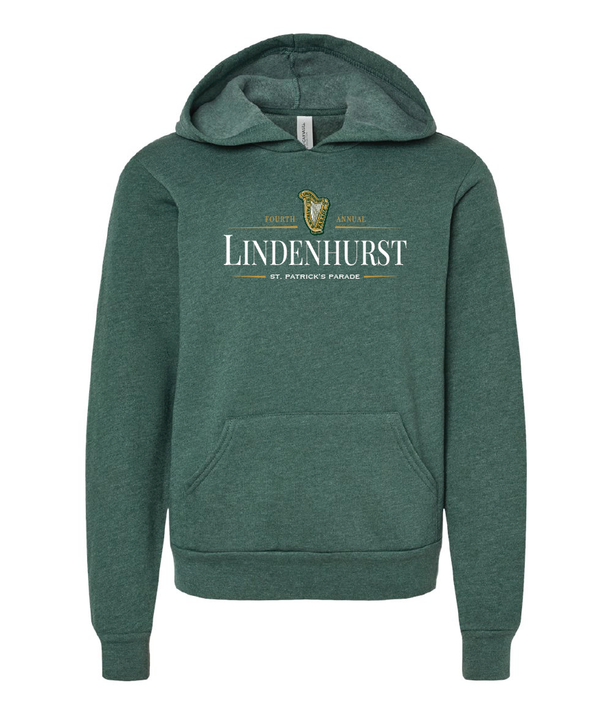 Pre-Order Lindenhurst St. Patrick's Parade Hooded Sweatshirt - Youth