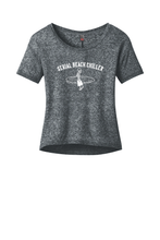 Load image into Gallery viewer, Serial Beach Chiller Burnout Hi-Lo Ladies Tee
