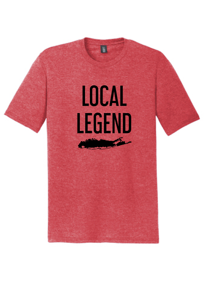 Local Legend Tri Blend Tee - Youth - Heathered Red