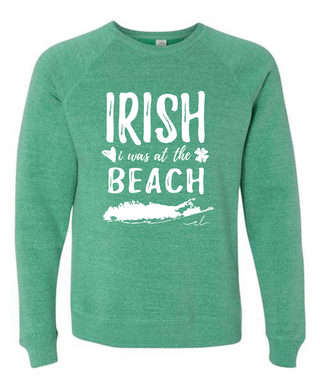 Irish I was at the beach Crewneck Sweatshirt