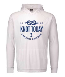 Sale: Knot Today Long Sleeve Hooded  SUNPROOF Tshirt - White